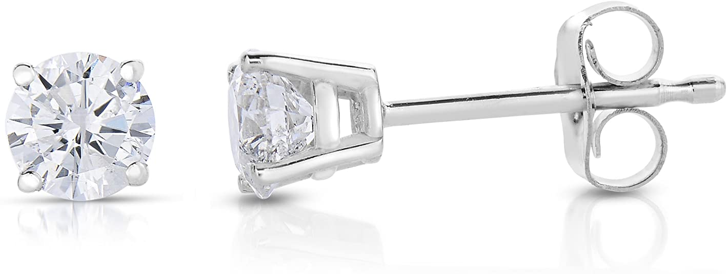 Vir Jewels 14 cttw Diamond Stud Earrings 14K White or Yellow Gold Push-Backs