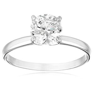1.10 - 0.90 cttw IGI Certified Diamond Engagement Ring in 14K White Gold (L-M Color, I1-I2 Clarity)