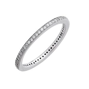 10k Gold Diamond Pave Set Eternity Band Ring (0.21 ct to 0.24 ct)
