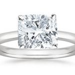 Cushion Cut Solitaire Diamond Engagement