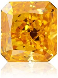 Fancy Vivid Orange Yellow Loose Diamond Natural Color Radiant Cut