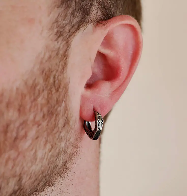 Hoop Earring - Stainless Steel Earrings for Men