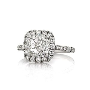 Mark Broumand 4.11ct Cushion Cut Diamond Engagement Ring