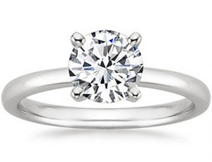 Round Cut Solitaire Diamond Engagement Ring