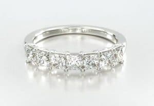 Seven Stone Princess Cut Diamond Ring