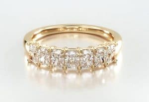 Seven Stone Radiant Cut Diamond Ring