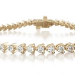 Three Prong Diamond Tennis Bracelet