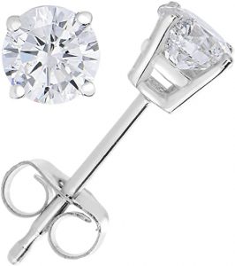 Vir Jewels 14 cttw Diamond Stud Earrings 14K White or Yellow Gold Push-Backs