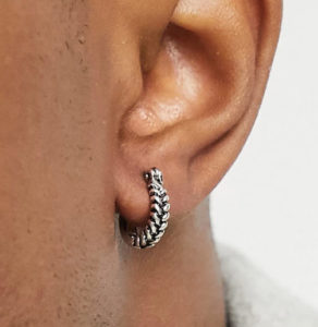 braided rope hoop earring