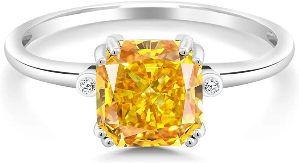 What Is A Saffron Diamond Ring? Saffron Diamonds Explained Color