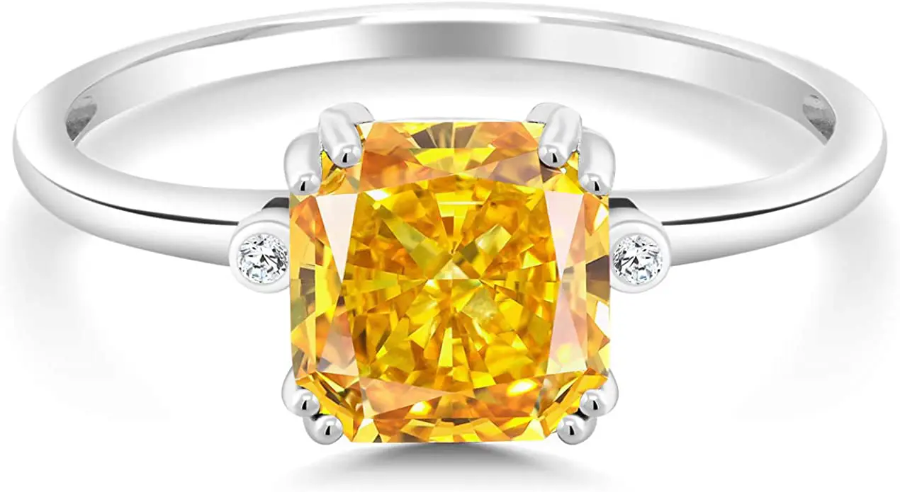 What Is A Saffron Diamond Ring? Saffron Diamonds Explained Color