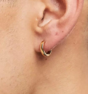 men hoop earings