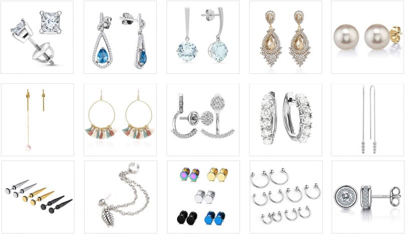 types of earrings