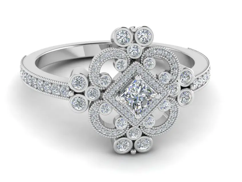 composite diamond ring